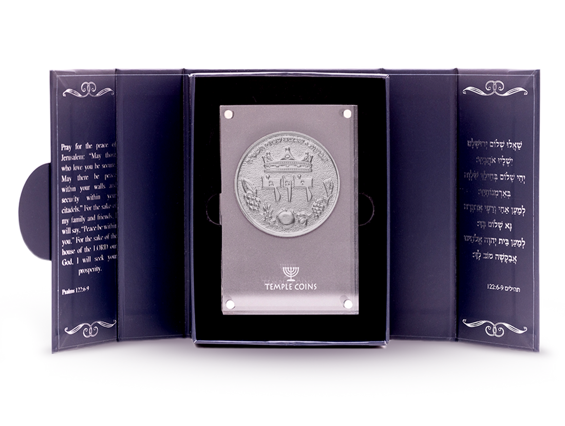 King David Half Shekel Coin - Solid Silver