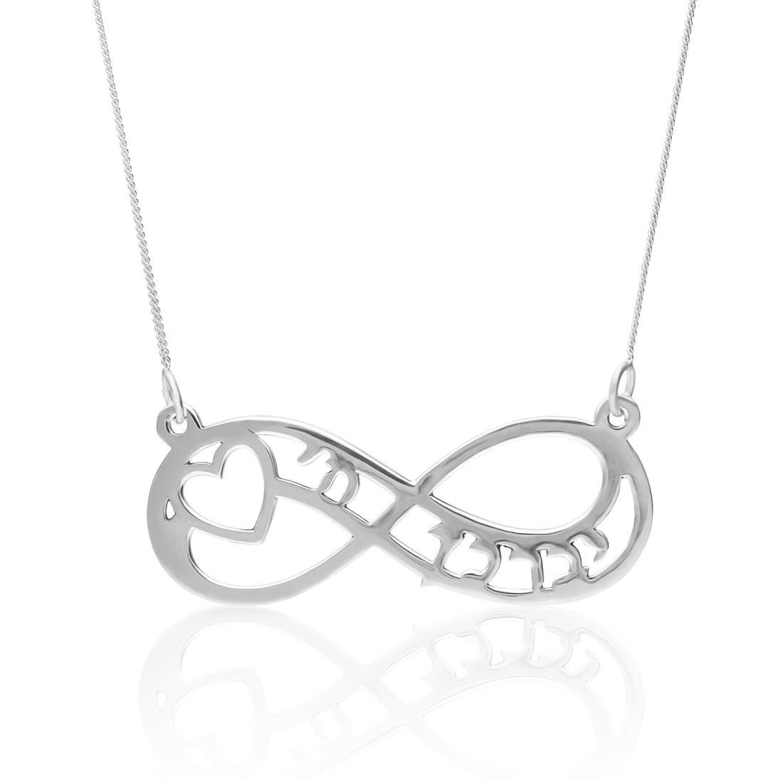 Infinity Blessing Necklace (Sterling Silver) (7243657085078)