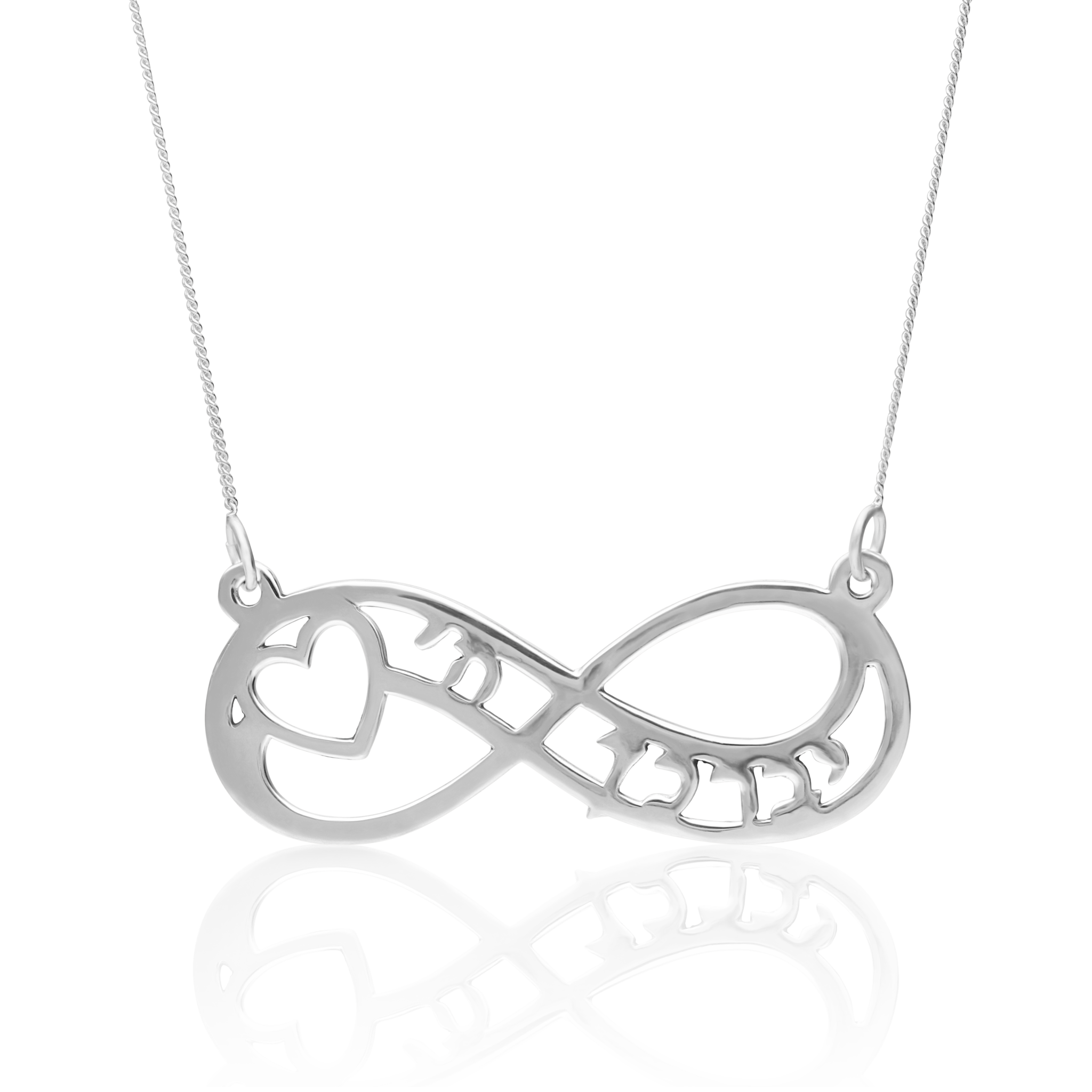 Infinity Blessing Necklace (Sterling Silver) (7243657085078)