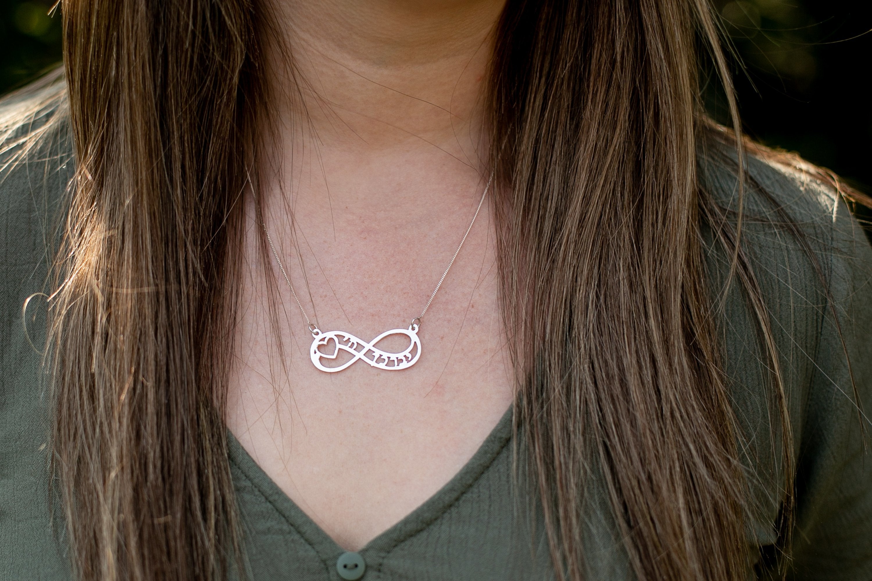 Infinity Blessing Necklace (Sterling Silver) (7243657085078)